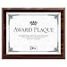 Award Plaque, Wood/Acrylic Frame, fits up to 8-1/2 x 11, Walnut