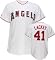 John Lackey White Majestic MLB Home Replica Los Angeles Angels of Anaheim Jersey