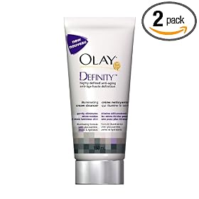 Olay Definity Illuminating Cream Cleanser, 5 fl oz (150 ml) Bottles (Pack of 2) by Olay