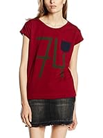 Cross Jeans Camiseta Manga Corta (Cereza)