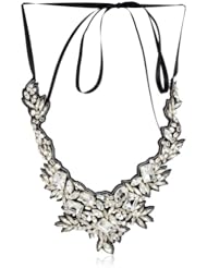 Ranjana Khan River Pearl and Distressed Crystal Branch Necklace
