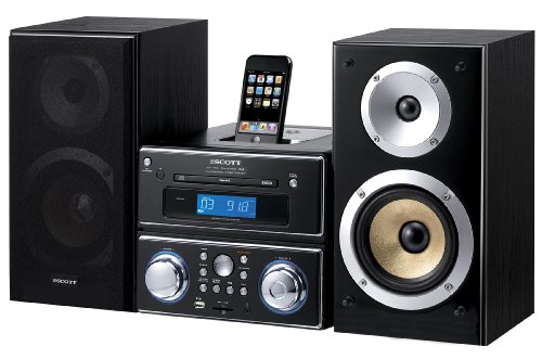 Scott i-WHX 90 Kompaktanlage (CD-Player, SD/MMC Kartenleser, Radio Tuner, USB) schwarz