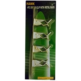 HEAVY-DUTY TOOL BROOM METAL RACK WITH 4-CLIPS by Hawk