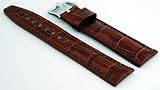 Italian Design Premium Watch Brown 22mm Leather Replacement Straps
