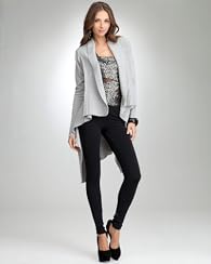 Long Sleeve Ribbed Sweater Wrap