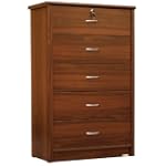 LMB-3026 5 DRAWER CHEST KD MAHOGANY