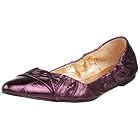 All Black Women's Eel Again Eel Skin Flat Metallic