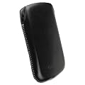 Krusell Dons� Leder Etui Tasche f�r Samsung S5230 Star schwarz