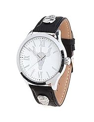 Orient Idea Ori-0236E Unisex Quartz Watch Wristwatch Analog Watch with Leatherette Band - White
