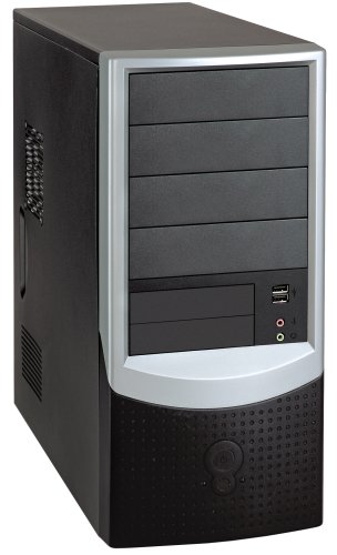 : Foxconn S-809 Black & Silver Midi Pc Case 400W Psu
