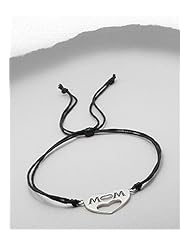Message Cotton Bracelet In 92.5 Sterling Silver