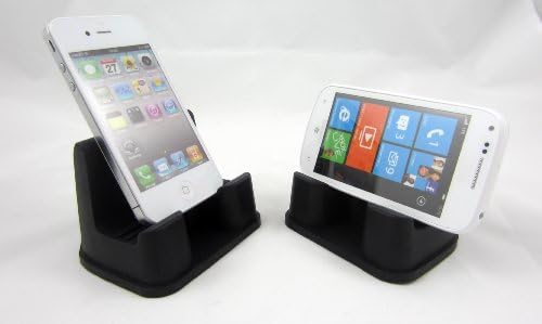 2 Pack Black - PhoneProp Soft Flexible Universal Fit Smartphone Stand FDA Grade Non-Slip Silicone