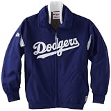 MLB Boys' Los Angeles Dodgers Triple Peak Premier Jacket (Pro Dark Royal/Pro White, Small)