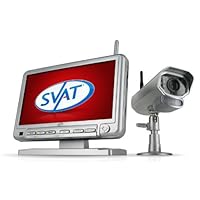 SVAT GX301-010 Digital Wireless DVR Security System with 7' LCD Monitor, SD Card Recording and Long Range Night Vision Surveillance Camera