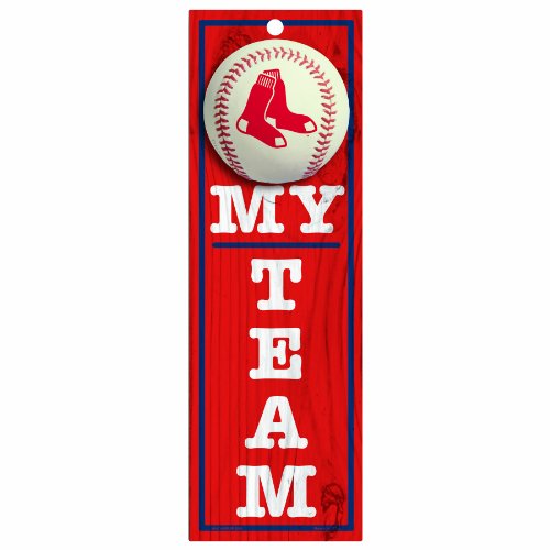 MLB Boston Red Sox 4-by-13 Wood 