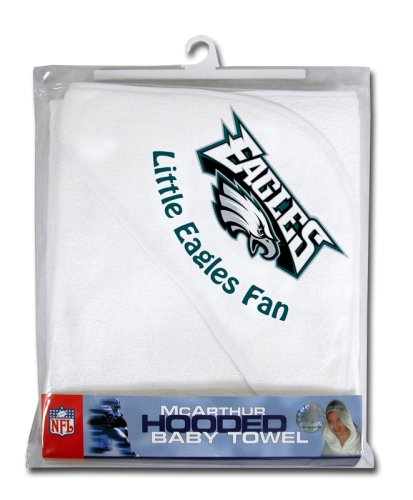 NFL Philadelphia Eagles White Hooded Baby TowelB000FGYTGU