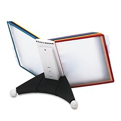 Durable Sherpa 10-Panel Desktop Reference System with Border Panels of Assorted Colors (DBL5542-00)