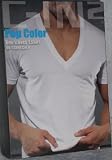C-IN2 Pop Color Mens V-Neck T-Shirt – Green Size Medium, Chest 38-40in