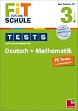 Bild zu: FiT F&Uuml;R DIE SCHULE: Tests mit Lernzielkontrolle. Deutsch + Mathematik 3. Klasse