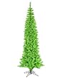9' Pre-Lit Green Ashley Spruce Artificial Pencil Christmas Tree - Green Lights