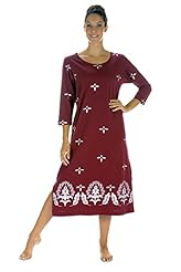 Petite General Print 3/4 Sleeves Scoop Neck Spring Summer Fall Winter Cotton/Knit Evening Dress 