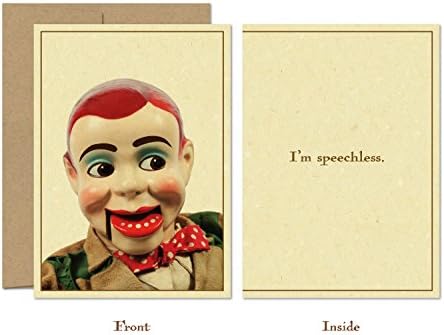 "I'm speechless", All Occasion Greeting Card, 4 cards/pack