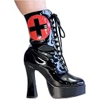 Women's 557-Nurse 5.5 Heel Ankle Nurse Boot With Inner Zipper