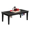 Cocktail Table with Hanging Magazine Storage - Black