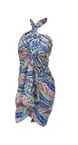 LALEELA Sexy Jacquard frontière Plage Wrap Paréo Paréo Cover Up Cadeau Saint - Valentine Valentin