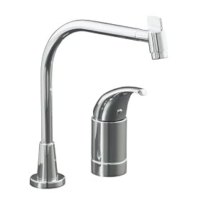 KOHLER 15177-P-CP Coralais Single-Control Kitchen Faucet, Polished Chrome