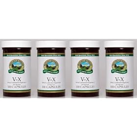 Naturessunshine V-X Supports Female Glandular System Herbal Food Supplement 100 Capsules (Pack of 4)