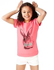Short Sleeve Bunny Sweat Top