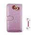 Euclid+- Pink Hello Kitty with Bow Knot Style Leather Case Cover for Samsung Galaxy S5 with Hello Kitty Style Cable Tie