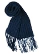 Handmade Acrylic Scarf - Simply Blue (100% Knitted By Hand/ Men Favorite) Handmade Acrylic Scarf - Simply Blue (100% Knitted By Hand/ Men Favorite)