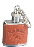 Jack Daniel's Brown Leather Belt Loop Flask/Funnel Gift Set