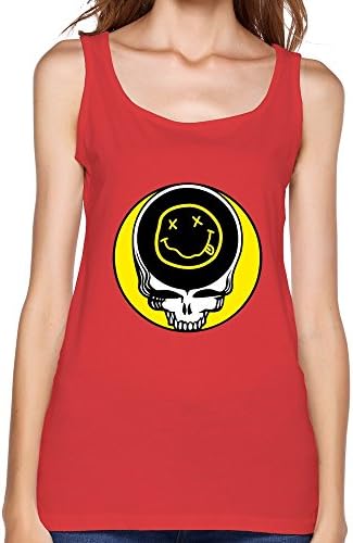 Tank Top Steal Your Face Nirvana Red Girl Fitness XXL