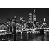 (100x144) New York City Brooklyn Bridge by Henri Silberman Huge Wall Mural Art Print Poster