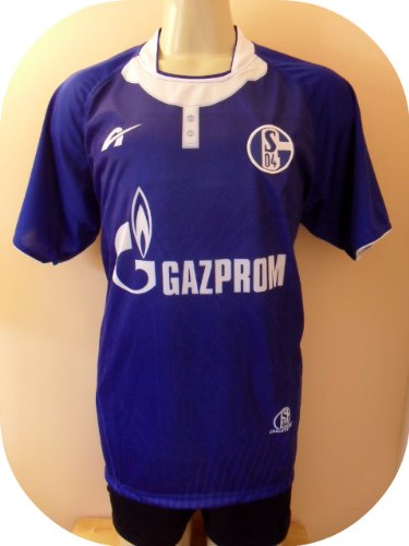 SCHALKE 04-GERMANY-SOCCER TEAM UNIFORM JERSEY/SHORT SIZE LARGE .NEW SCHALKE 04-GERMANY-SOCCER TEAM UNIFORM JERSEY/SHORT SIZE LARGE .NEW