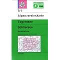 Tegernsee Schliersee 1 : 25 000 Wegmarkierungen und Skirouten: Topographische Karte