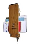 Three by Three Seattle Dry-Erase Entry Butler, 12.5 x 4 x 1 Inches, Bamboo