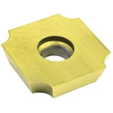Dorian Tool SDGX Multilayer Coated Carbide Square Convex Milling Indexable Insert, 0.1562" Nose Radius, 3/4" Insert, 3/16" Thick (Pack of 10)