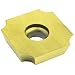 Dorian Tool SDGX Multilayer Coated Carbide Square Convex Milling Indexable Insert, 0.1562" Nose Radius, 3/4" Insert, 3/16" Thick (Pack of 10)