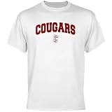 NCAA Charleston Cougars White Logo Arch T-shirt-