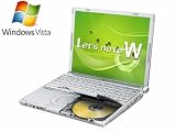 Panasonic レッツノートライトW8(C2D-SU9300、Vista Business 、無線LAN) CF-W8EWJAJR