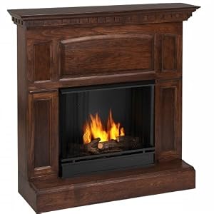 Real Flame Heritage Ventless Gel Fireplace - in your choice of colors