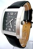 BEN SHERMAN MENS CLASSIC GREY DIAL BLACK LEATHER STRAP WATCH