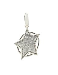 Starborn Creations Sterling Silver Muonionalusta Meteorite Star Pendant