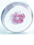 Murano Design Glass Pink Rose Crystal art Paperweight PW-076