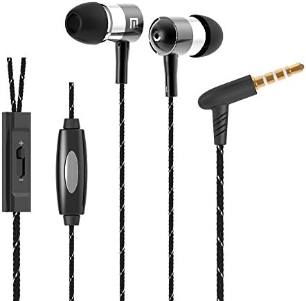 Langston® Genuine Universal In-Ear Braided lines 3.5mm Plug Earphones Earbuds EarPods for Apple iPhone 6 6 Plus 5S 5C 5 4S 4 3 iPad Air mini2 mini 4 3 2 iPod Touch 5th iPod Nano 7th Samsung Galaxy S5 S4 mini S3 S3 mini Note 4 Edge Note 3 Note 2 LG G3 G2 HTC One M8 M7 Motorola Moto G X Nokia Lumia Blackberry Sony Xiaomi/IM and Most of the Android Smartphones and Tablets and more - (Black)