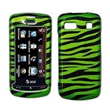 Green and Black Zebra Stripes Design Snap-On Cover Hard Case Cell Phone Pro ....